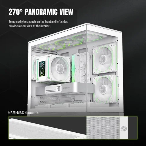 Фото: Корпус Gamemax VISTA 2 MW White with window № 27 | KTC