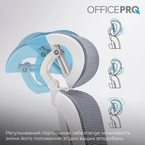 Фото: Крісло OfficePro Skyline Footrest OC750 White/Dark Gray (OC750-W-DG-DG) № 32 | KTC