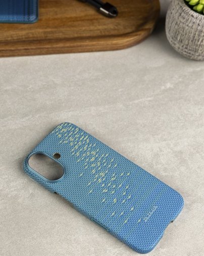 Чохол Pitaka for Apple iPhone 17 - Ultra-Slim PitaTap Lucid Blue (KI1702AG)