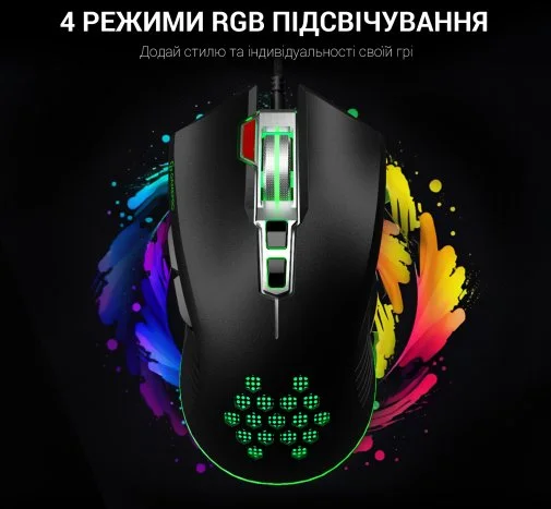 Фото: Миша GamePro Phoenix GM543 Black № 28 | KTC
