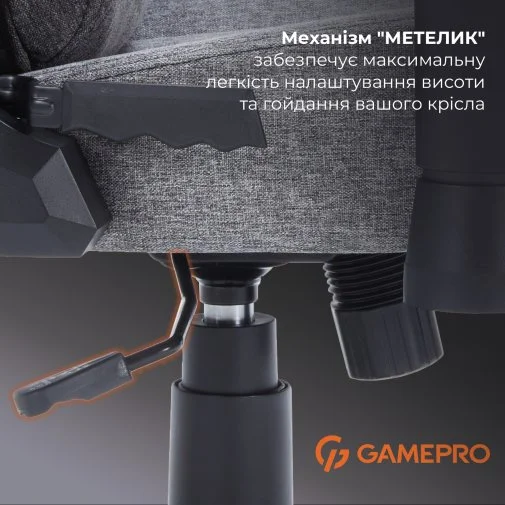 Фото: Крісло GamePro FGC750 Fabric Dark Gray (FGC750DG) № 37 | KTC
