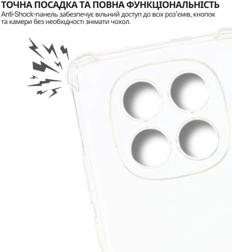 Фото: Чохол BeCover for Xiaomi Redmi Note 15 5G - Anti-Shock Clear (715070) № 11 | KTC