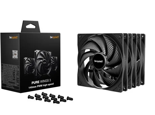Фото: Кулер be quiet! Pure Wings 3 140mm PWM High-Speed Black 3pcs (BL138) № 6 | KTC