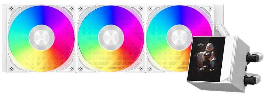 Система рідинного охолодження PCCooler DC360 Pro ARGB Display WH (DC360Pro-WHAWXY-GL)