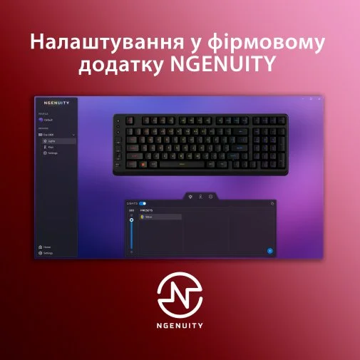 Фото: Клавіатура HyperX Eve 1800 USB Black (B7JE0AA) № 24 | KTC
