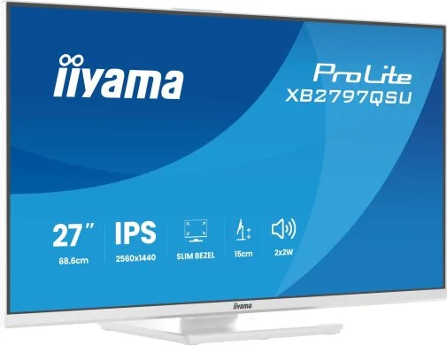 Фото: Монітор iiyama XB2797QSU-W1 White - 27" IPS / 2560×1440 / 75 Гц / Adaptive Sync / Pivot / HAS № 33 | KTC