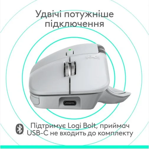 Фото: Миша Logitech MX Master 4 for Mac White Silver (910-007576) № 19 | KTC