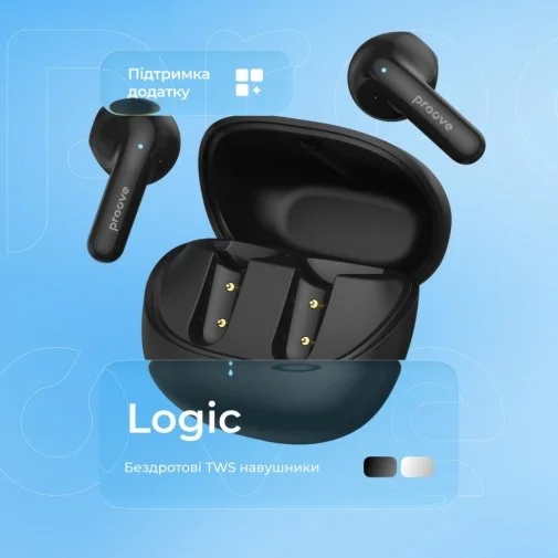 Фото: Навушники Proove Logic APP Obsidian Black (TWLG0001AP15) № 13 | KTC