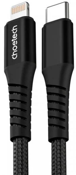 Фото: Кабель Choetech XCL-1030-BK PD 27W Type-C / Lightning 1m Black № 12 | KTC