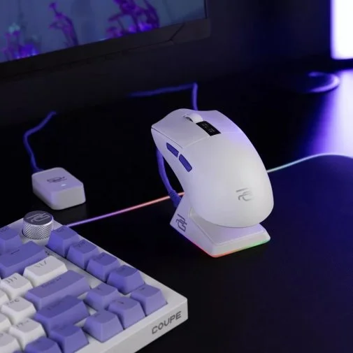 Фото: Миша Proove Jester 8K with Charging Dock Wireless White/Purple (WMJSCD022017) № 16 | KTC