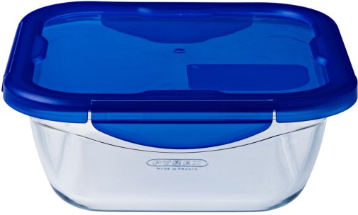 Форма Pyrex CK GO 16x16x6cm 0.8L Clear/Blue (285PG00)