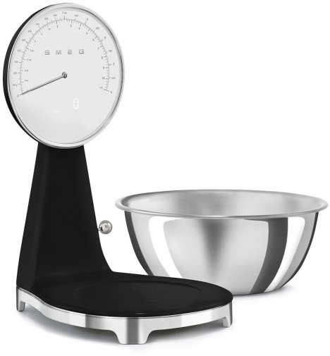 Ваги кухонні Smeg Style Aesthetic Glossy Black (KSF01BLWW)