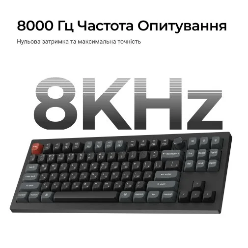 Фото: Клавіатура Keychron V3 Ultra Keychron Red Switch RGB Black (V3U-D1-UA) № 25 | KTC