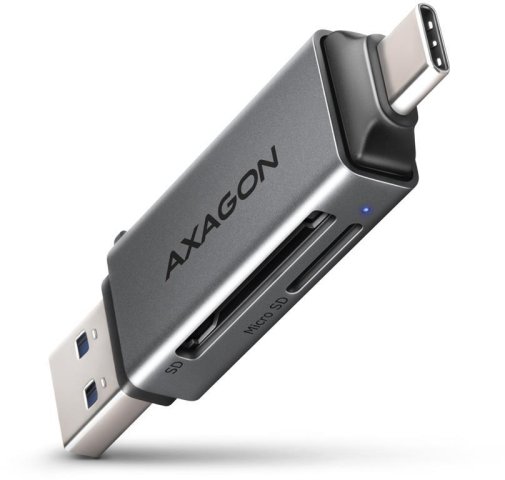 Кардрідер AXAGON CRE-DAC SuperSpeed USB-C + USB-A card reader