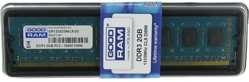 Пам'ять GOODRAM DDR3 1х2ГБ (GR1333D364L9/2G) в упаковці