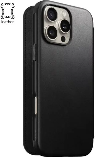 Фото: Чохол Nomad for Apple iPhone 16 Pro Max - Modern Leather Folio Black (NM01675785) № 20 | KTC