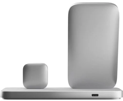Фото: Бездротова зарядна станція Nomad Stand One Max Qi2 25W 3in1 Silver (NM014506858) № 10 | KTC