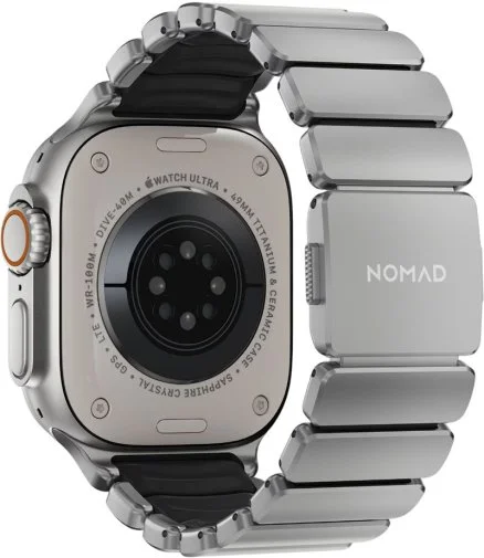 Фото: Ремінець Nomad for Apple Watch 46/49mm - Stratos Natural Hardware Black (NM014421858) № 13 | KTC