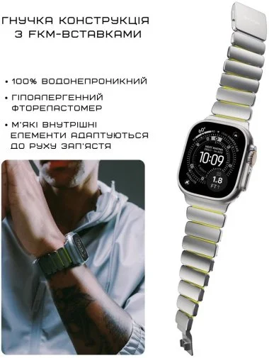 Фото: Ремінець Nomad for Apple Watch 46/49mm - Stratos Natural Hardware Volt (NM011147858) № 18 | KTC