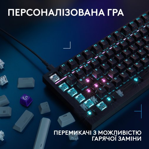 Клавіатура Logitech G316 X 98 Tactile ENG/UKR USB Black (920-014205)