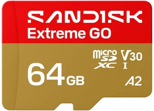 Фото: FLASH пам'ять SanDisk Extreme GO UHS-I V30 A2 Micro SDXC 64GB (SDSQXGN-064G-GN6MN) № 4 | KTC