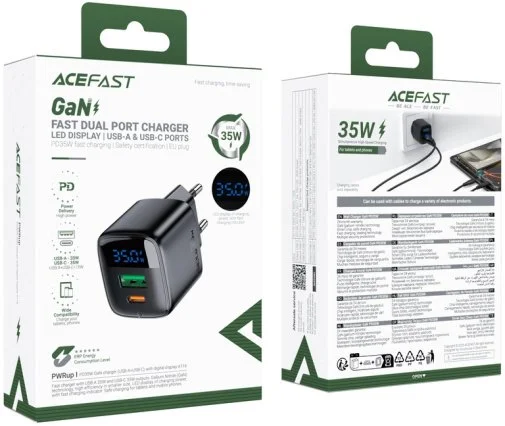 Фото: Зарядний пристрій Acefast A116 GAN 35W Black (6974316284468) № 14 | KTC