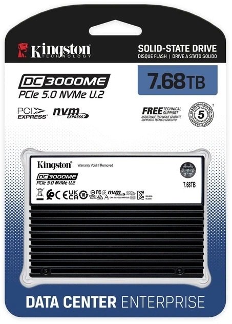 SSD-накопичувач Kingston DC3000ME PCIe 5.0 x4 NVMe 7.68TB (SEDC3000ME/7T6)