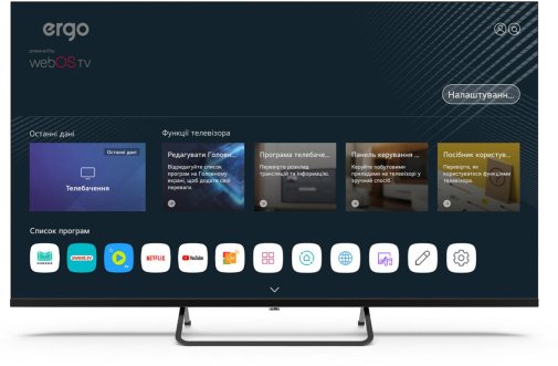 Телевізор QLED Ergo 43WUQ9200 (Smart TV, Wi-Fi, 3840x2160)