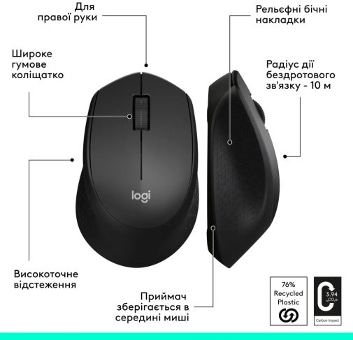 Миша Logitech M280 Black (910-004287)