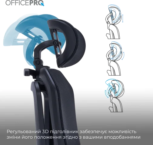 Фото: Крісло OfficePro Unity OC710B Black № 31 | KTC