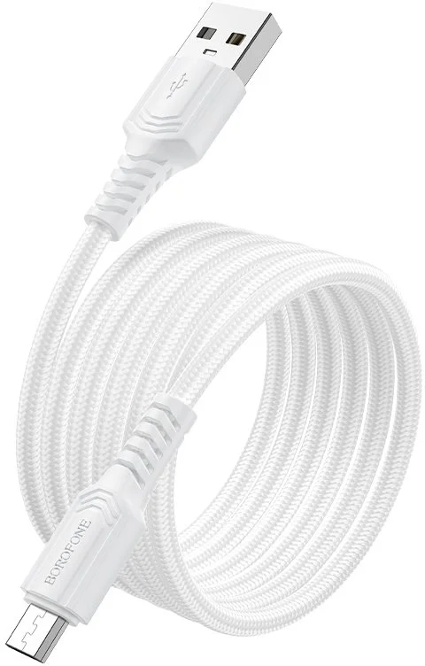 Фото: Кабель BOROFONE BX116 Certain 12W AM / MicroB 1m White (6941991119781) № 6 | KTC
