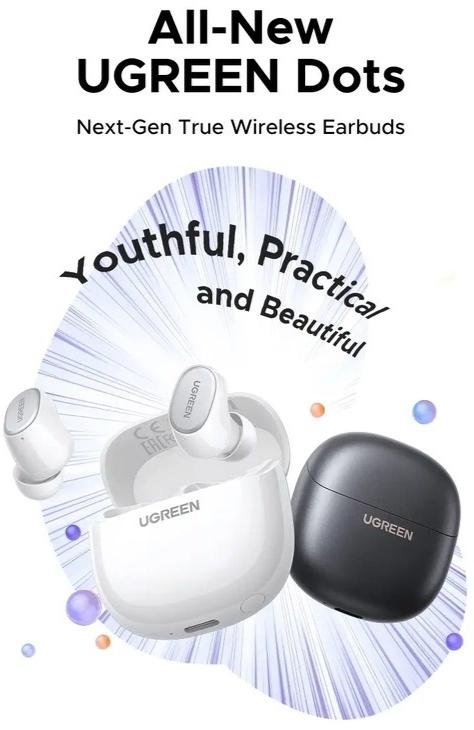 Навушники UGREEN Dots WS220 TWS White (UGR-75627)