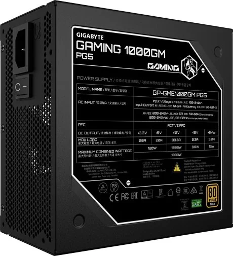 Фото: Блок живлення Gigabyte 1000W GME1000GM PG5 (GP-GME1000GM PG5) № 13 | KTC