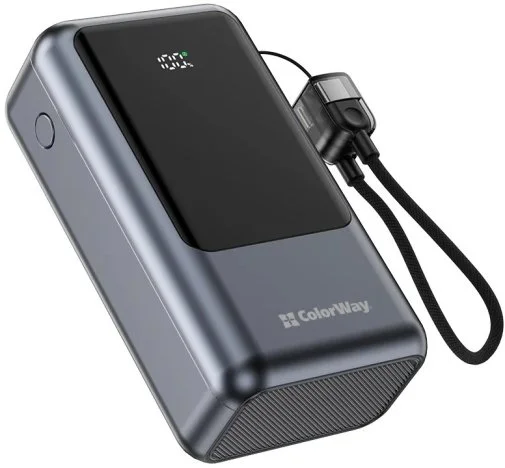 Фото: Батарея універсальна ColorWay Urban 20000mAh 22.5W Gray (CW-PB200LP03GR) № 16 | KTC