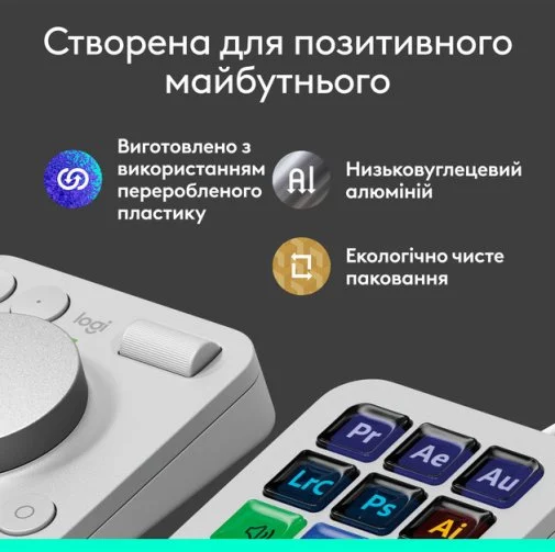 Фото: Клавіатура Logitech MX Creative Console Pale Grey (920-012932) № 27 | KTC