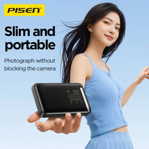 Фото: Батарея універсальна Pisen MagiPi 10000mAh 30W Qi 15W Black (TP-D101_Black) № 8 | KTC