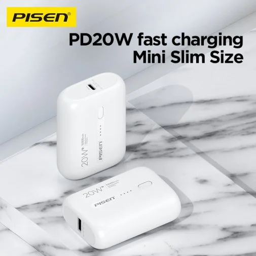 Фото: Батарея універсальна Pisen Power Tiny 10000mAh 20W Black (TS-D304_Black) № 12 | KTC