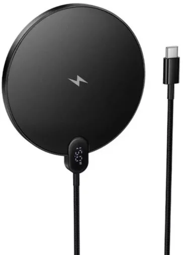 Фото: Бездротовий зарядний пристрій Hoco CW62 Peak Desktop Wireless Fast Charger 15W Black (6942007654517) № 7 | KTC