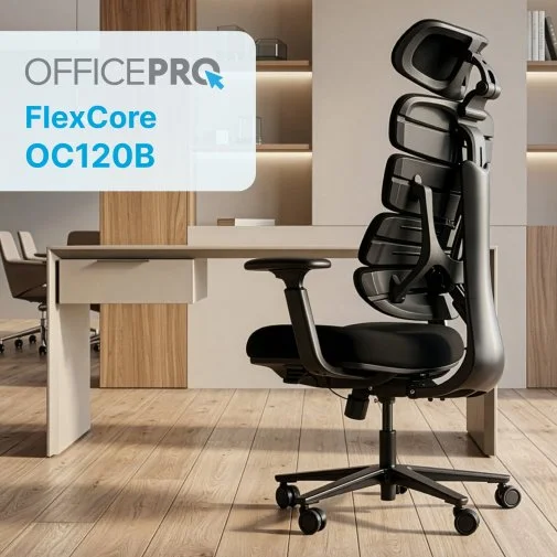 Фото: Крісло OfficePro FlexCore OC120B Black № 22 | KTC