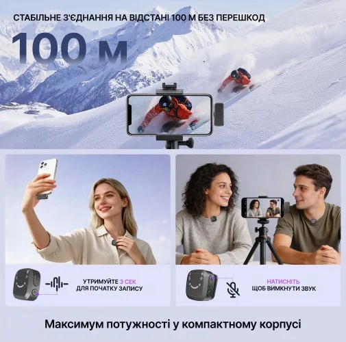 Фото: Радіосистема Fifine M12 Black № 17 | KTC