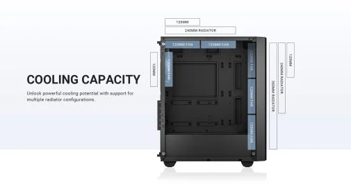 Фото: Корпус ID-COOLING Ware 300 ARGB Black with window (WARE 300 ARGB) № 36 | KTC