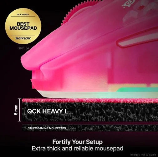Фото: Килимок SteelSeries QcK Heavy Large Magenta (63479) № 9 | KTC