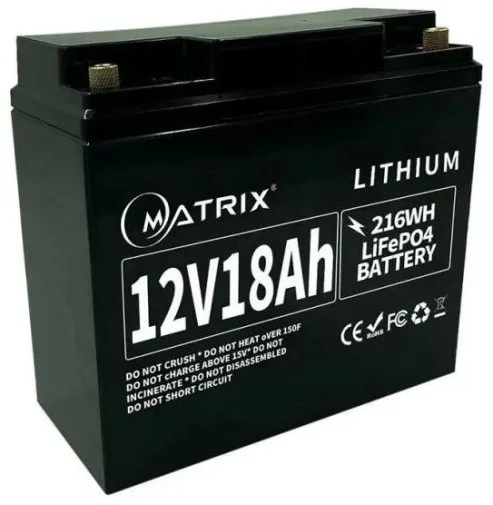Фото: Батарея для ДБЖ Matrix MLR 1218 12V 18Ah № 5 | KTC