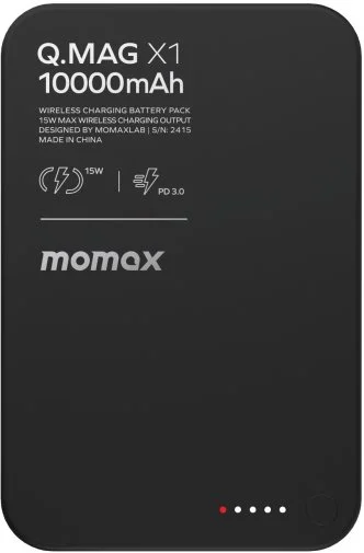 Фото: Батарея універсальна Momax Q.MAG X1 10000mAh 20W / Qi 15W Black (IP117AD) № 17 | KTC