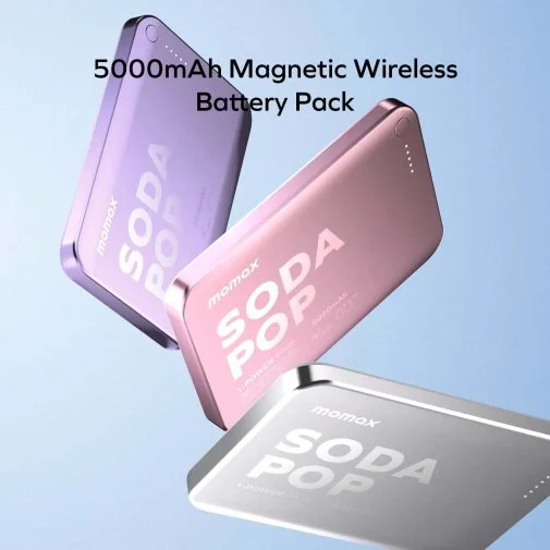 Фото: Батарея універсальна Momax 1-Power Pass 5000mAh 20W / Qi 15W Silver (IP165S) № 19 | KTC