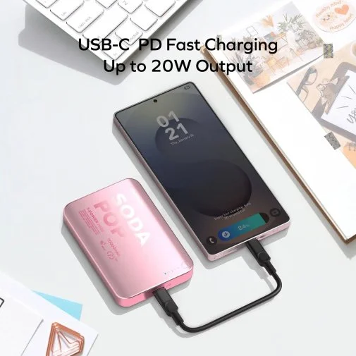 Фото: Батарея універсальна Momax 1-Power Pass 10000mAh 20W / Qi 15W Purple (IP166U) № 24 | KTC