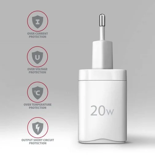 Фото: Зарядний пристрій Axagon ACU-PQ20W PD QC3.0 20W White № 12 | KTC