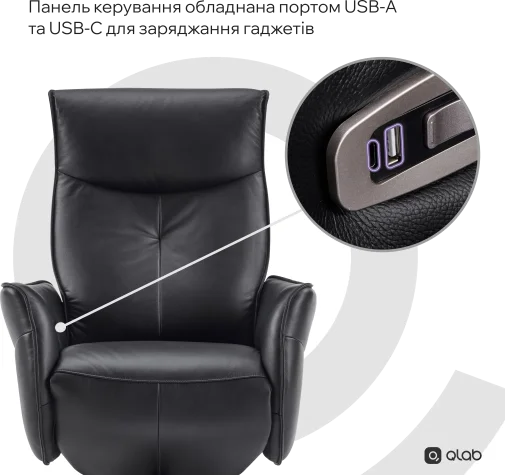 Фото: Крісло Qlab RC300B Black № 31 | KTC