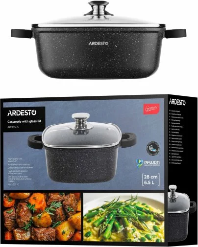 Фото: Каструля Ardesto Gemini Piemonte 6.5L Black (AR1965CS) № 20 | KTC