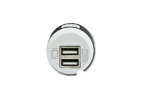 Фото: Зарядний пристрій Henca 2хUSB 2100 мA білий № 5 | KTC